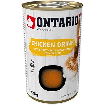 

Ontario Drink Vývar pro kočky kuřecí 135 g
