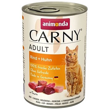 

Animonda konzerva pro kočky Carny Adult hovězí, kuřecí 400 g