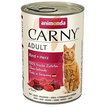 

Animonda konzerva pro kočky Carny Adult hovězí, srdce 400 g