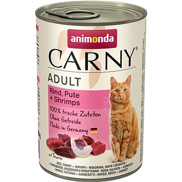 

Animonda konzerva pro kočky Carny Adult hovězí, krůta, ráčci 400 g