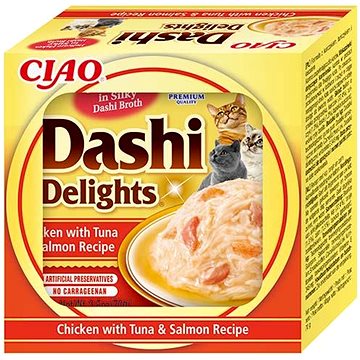 

Ciao Dashi Delights kuře s tuňákem a lososem 70 g