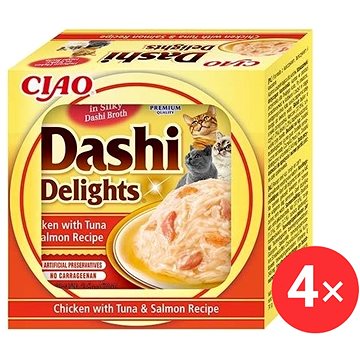 

Ciao Dashi Delights kuře s tuňákem a lososem 4 × 70 g