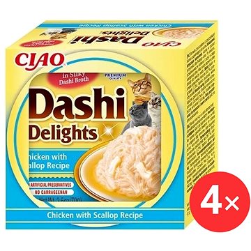 

Ciao Dashi Delights kuře s hřebenatkou 4 × 70 g