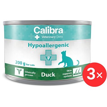 

Calibra VD Cat konzerva Hypoallergenic Duck 3 × 200 g