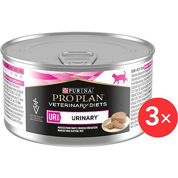

Pro Plan Veterinary Diets Feline UR St/Ox Urinary Turkey, paštika 3 × 195 g