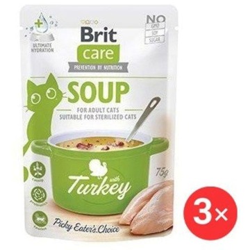 

Brit Care Cat Polévka s krůtou 3 × 75 g