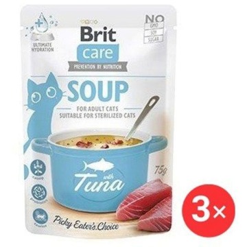 

Brit Care Cat Polévka s tuňákem 3 × 75 g