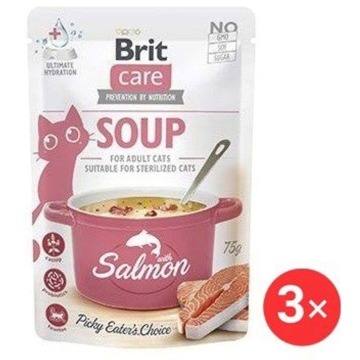 

Brit Care Cat Polévka s lososem 3 × 75 g