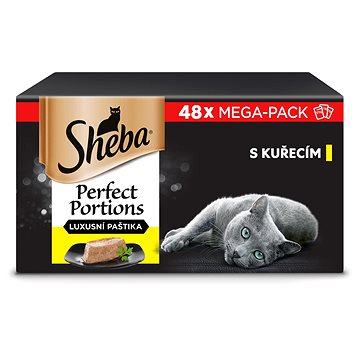 

Sheba Perfect Portions vaničky s kuřecím pro dospělé kočky 48 × 37,5 g