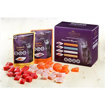 

Nuevo kočka kapsičky Adult Multipack 8 × 85 g