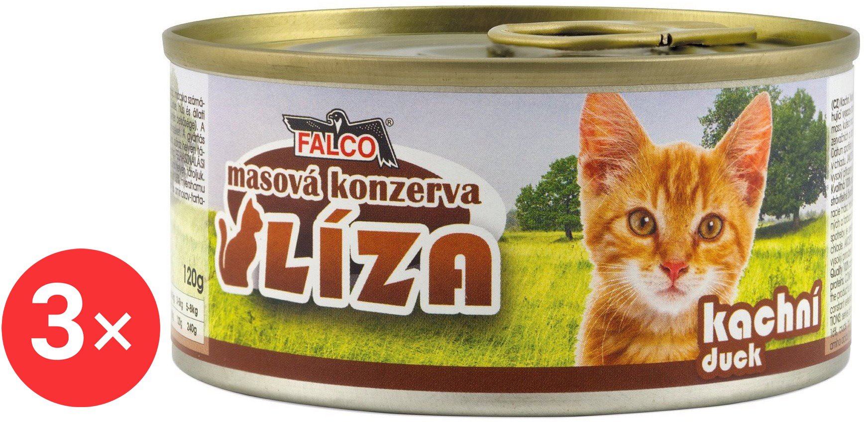 

Sokol Falco LÍZA kachní 3 × 120 g