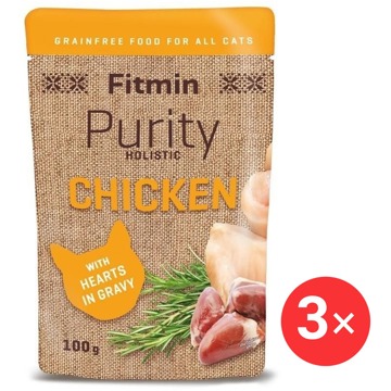 

Fitmin Purity Kapsička pro kočky kuřecí se srdíčky 3 × 100 g