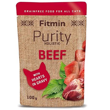 

Fitmin Purity Kapsička pro kočky hovězí se srdcem 100 g