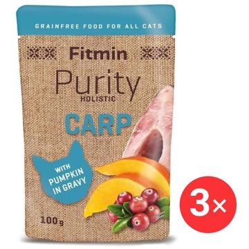 

Fitmin Purity Kapsička pro kočky kapr s dýní 3 × 100 g