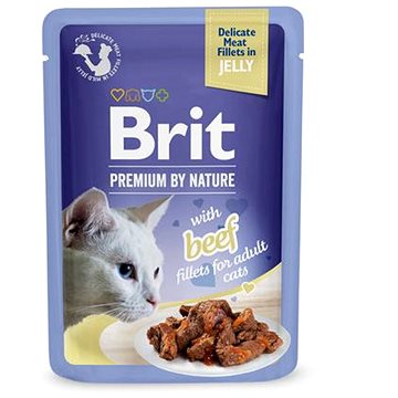

Brit Premium by Nature Cat Delicate Fillets in Jelly with Beef 85 g