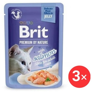 

Brit Premium by Nature Cat Delicate Fillets in Jelly with Salmon 3 × 85 g