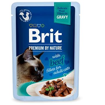

Brit Premium by Nature Cat Delicate Fillets in Gravy with Beef 85 g