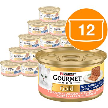

Gourmet Gold paštika s lososem 12 × 85 g