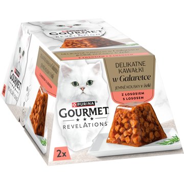 

Gourmet Revelations kousky s lososem v želé 2 × 57 g