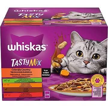 

Whiskas 1+ Country Collection mix ve šťávě pro dospělé kočky 24 × 85 g