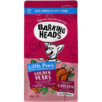 

Barking Heads Little Paws Golden Years Chicken 1,5 kg