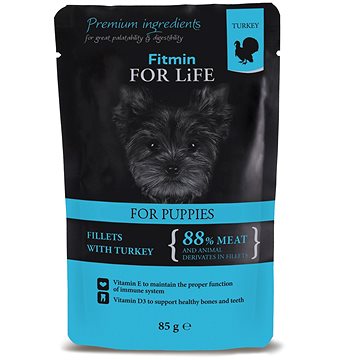 Fitmin For Life Krůtí kapsička pro štěňata 85 g - Kapsička pro psy