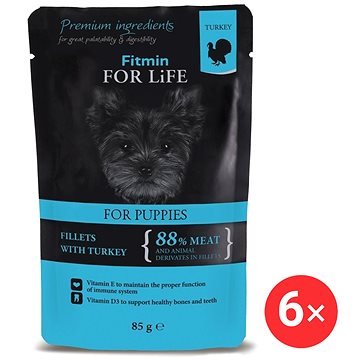 

Fitmin For Life Krůtí kapsička pro štěňata 6 × 85 g
