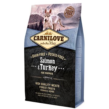 

Carnilove Granule s lososem a krůtím pro štěňata 4 kg