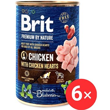 

Brit Premium by Nature Chicken with Hearts 6 × 400 g