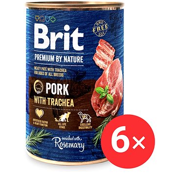 

Brit Premium by Nature Pork with Trachea 6 × 400 g