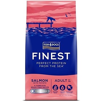 

Fish4Dogs Granule malé pro starší psy Finest losos se sladkými bramborami 12 kg, 8+