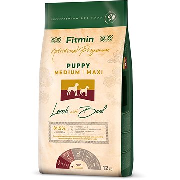 

Fitmin Medium Maxi Puppy Lamb & Beef 12 kg