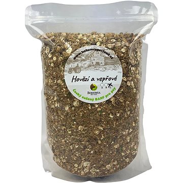 

Bohemia Pet Food sušený barf hovězí a vepřové C 2 kg