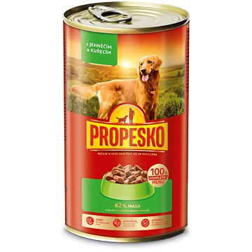 

Propesko konzerva pro psy s jehněčím a kuřecím v omáčce 1240 g