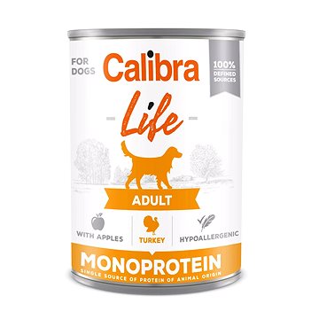

Calibra Dog Life konzerva pro dospělé psy s krůtím a jablky 400 g