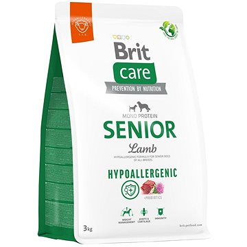 

Brit Care Dog Hypoallergenic s jehněčím Senior 3 kg