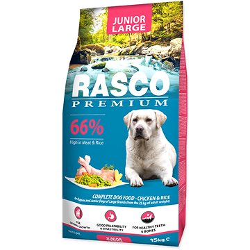 

Rasco Granule Premium Junior Large kuře s rýží 15 kg