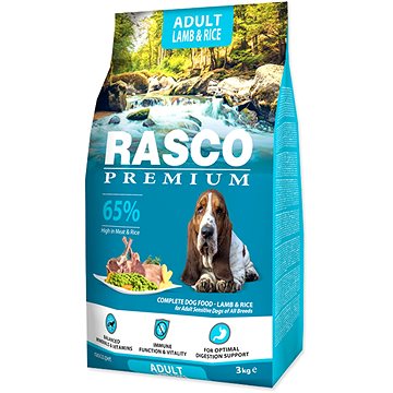 

Rasco Granule Premium Adult jehně s rýží 3 kg
