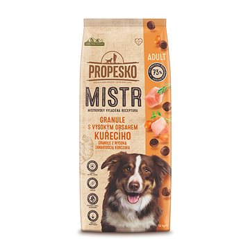 

Propesko Mistr granule pro dospělé psy s čerstvým kuřecím 12 kg