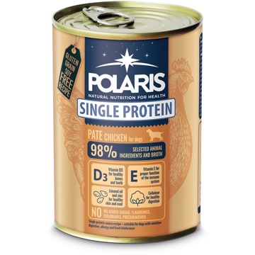 

Polaris Single Protein Paté konzerva pro psy kuřecí 400 g