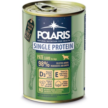 

Polaris Single Protein Paté konzerva pro psy jehněčí 400 g