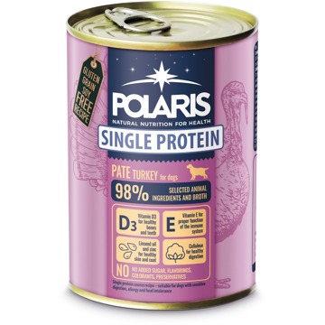 

Polaris Single Protein Paté konzerva pro psy krůtí 400 g