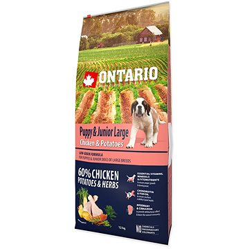 

Ontario Puppy & Junior Large Chicken & Potatoes 12 kg