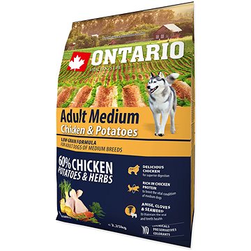 

Ontario Adult Medium Chicken & Potatoes 2,25 kg
