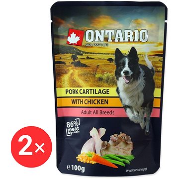 

Ontario Kapsička vepřová chrupavka s kuřecím ve vývaru 2 × 100 g