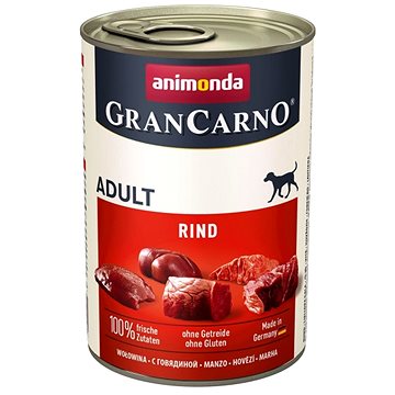 

Grancarno konzerva pro psy Adult hovězí 400 g