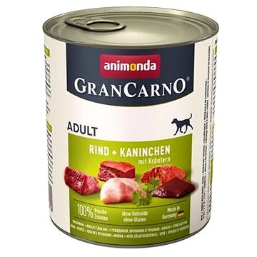 

Grancarno konzerva pro psy Adult králík + bylinky 800 g