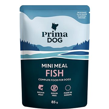 

PrimaDog Mini Meal filety s rybou ve šťávě 85 g