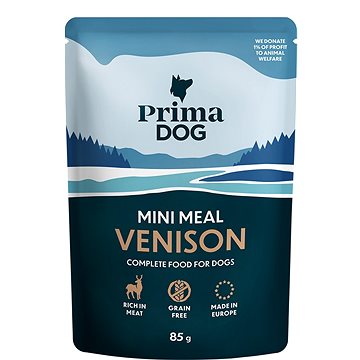 

PrimaDog Mini Meal filety se zvěřinou ve šťávě 85 g