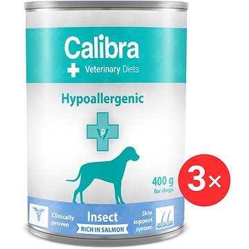 

Calibra VD Dog konz. Hypoallergenic Insect & Salmon 3 × 400 g
